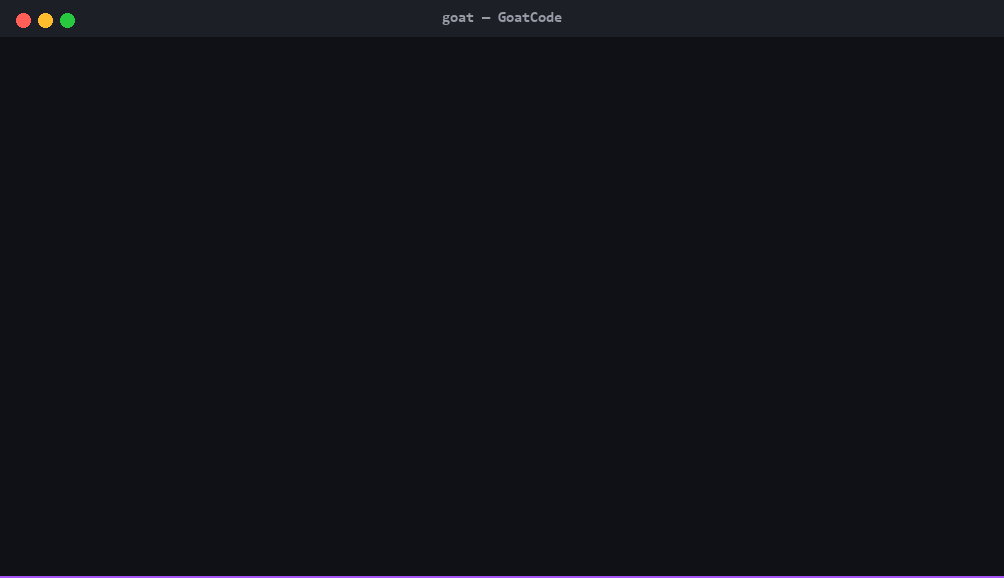 GoatCode with no API key set auto-boots the embedded Goated-Flash-Free server and answers instantly on loopback